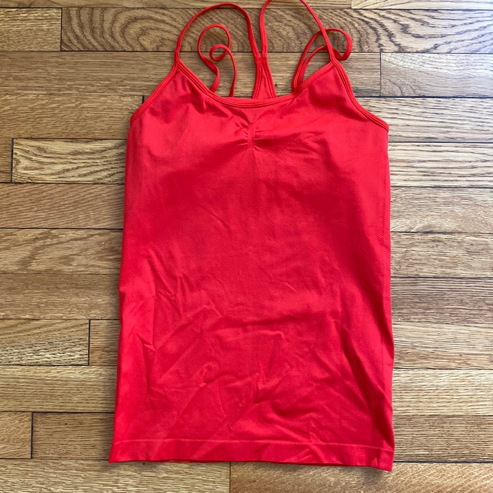 Zella Back straps Red Workout Top